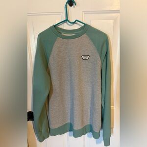 Vans Rutland Crewneck Sweatshirt in Gray and Seafoam